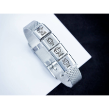 R.M.ékszer Gyermekeim 4 egyedi medálos MoMents acél karkötő karkötő