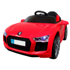 R-Sport Audi B4 Cabrio hasonmás elektromos kisautó - piros elektromos járgány