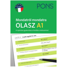Raabe Klett Oktatási Tanácsadó és Kiadó PONS Mondatról mondatra Olasz A1 nyelvkönyv, szótár