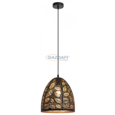 RÁBALUX 2277 Manorca függeszték E27 1x40W, fekete/arany 230V világítás