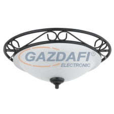 RÁBALUX 3722 Athen mennyezeti lámpa D37 E27 2x60W matt fekete 230V világítás