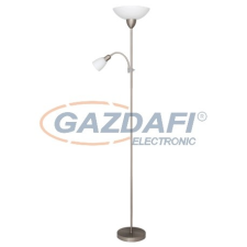 RÁBALUX 4067 Diana állólámpa E27 60W+E14 40W króm-fehér 230V világítás