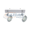 RÁBALUX 5498 Steve spot lámpaLEDGU10 2X4,5Wffsal,fehér/króm IP44 230V 4000K 860lm A+