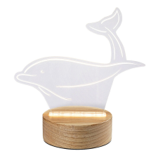 RÁBALUX 76002 Akali,asztali lámpa, beltéri, LED2W,H20,5cm,delfin 3000K 50lm világítás