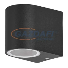RÁBALUX 8029 Chile kültéri falikar GU10 35W fekete IP44 230V kültéri világítás