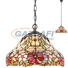 RÁBALUX 8086 Mirella függeszték D41 E27 2x60W tiffany 230V világítás