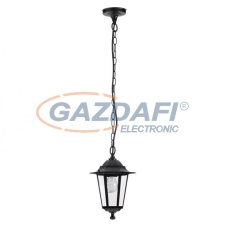 RÁBALUX 8208 Velence kültéri függeszték E27 60W fekete IP43 230V kültéri világítás