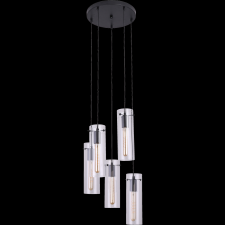 RÁBALUX ACANTHA FÜGGESZTÉK E27 5X60W IP20 35X120CM FEKETE-ÁTLÁTSZÓ világítás