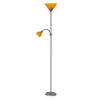 RÁBALUX Action állólámpa olvasókarral, kapcsolóval (E27+E14) ezüst-narancs