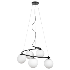 RÁBALUX Aslan beltéri függesztett lámpa E14 C37 5xMAX 5W m. fekete világítás