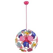 RÁBALUX Birdy függeszték gyerekszobába (3xE14) színes baglyok világítás