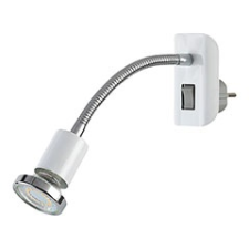 RÁBALUX Dobra aljzatba csatlakoztatható LED spotlámpa, kapcsolóval (GU10) fehér-króm világítás