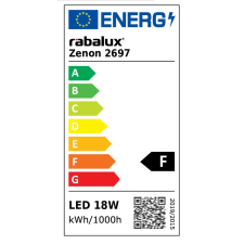 RÁBALUX Rábalux 2697 Zenon,LED kültéri mennyezeti lámpa 18W,fehér kültéri világítás