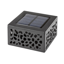 RÁBALUX Rábalux 7032 MEDULIN kültéri napelemes lámpa fekete színben, 8 lm, 0,5W teljesítmény, 12500h élettartammal, IP44 védettséggel, 3000K ( Rábalux 7032 ) kültéri világítás