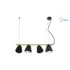 RÁBALUX Rábalux Alder Függeszték E14 4x MAX 40W IP20 fekete RAB5377
