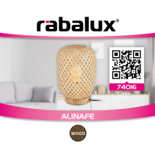 Rabalux Rábalux Alinafe beltéri asztali lámpa natúr E14 1xMAX25W IP20 világítás