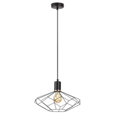 RÁBALUX Rábalux Fran matt fekete függesztett lámpa (RAB-72241) E27 1 izzós IP20 világítás