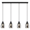 RÁBALUX Rábalux Ilmari fekete függeszték 4xE27 (72184)