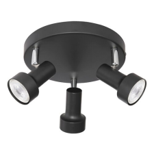 RÁBALUX Rábalux Konrad fekete mennyezeti spotlámpa (RAB-5324) GU10 3 izzós IP20 világítás