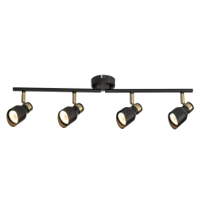 RÁBALUX Rábalux Lilou fekete-arany mennyezeti spotlámpa (RAB-73050) GU10 4 izzós IP20 világítás