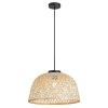 RÁBALUX Rábalux Rattan fekete-natúr függesztett lámpa (RAB-72025) E27 1 izzós IP20