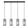 RÁBALUX Rábalux Veness matt fekete függesztett lámpa (RAB-72256) E27 4 izzós IP20