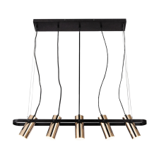 RÁBALUX Raven függeszték LED 25W matt fekete/arany világítás