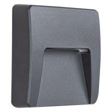  Rábalux Trento LED kültéri fali lámpa 3 W IP65 szögletes fekete kültéri világítás