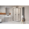 Radaway Alienta Black A 80x100 íves zuhanykabin, fekete profil 10248010-54-01