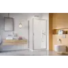 Radaway Alienta Brushed Nickel DWJ+S szögletes szálcsiszolt króm zuhanykabin 120x80 átlátszó