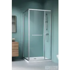 Radaway Alienta SD II 100x80 szögletes zuhanykabin, króm profil 10192180-01-01 kád, zuhanykabin