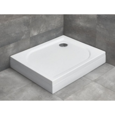 Radaway Delos D aszimmetrikus akril zuhanytálca jobbos lábbal, előlappal 100x75 +szifon kád, zuhanykabin