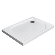 Radaway Delos D szögletes lapos zuhanytálca 100x75 cm (4D17555-03) kád, zuhanykabin