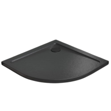 Radaway Doros Stone A íves zuhanytálca fekete 90x90 cm (SDRA9090-01-54S) kád, zuhanykabin