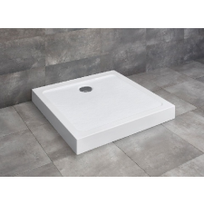  Radaway Doros Stone C 90x90 szögletes kőhatású akril zuhanytálca előlappal kád, zuhanykabin