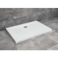  Radaway Doros Stone D 80x100 szögletes lapos kőhatású akril zuhanytálca kád, zuhanykabin