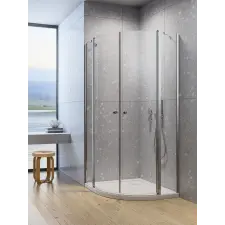 Radaway Eos PDD II íves zuhanykabin 80x100 átlátszó kád, zuhanykabin