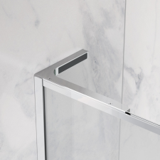 Radaway Essenza 8 SL Black PND II fekete kádparaván 140 átlátszó balos kád, zuhanykabin