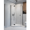 Radaway Essenza Black PTJ szögletes fekete zuhanykabin 100x90 átlátszó balos
