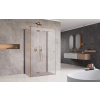 Radaway ?Essenza Brushed Copper ?KDJ+S ?szögletes ?szálcsiszolt réz zuhanykabin 100x110 átlátszó balos