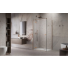 Radaway Essenza Brushed Copper ?KDJ szögletes ?szálcsiszolt réz zuhanykabin 110x70 jobbos átlátszó
