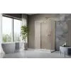 Radaway Essenza Brushed Gold KDJ+S szögletes szálcsiszolt arany zuhanykabin 110x80 átlátszó balos