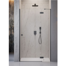 Radaway Essenza Brushed GunMetal DWJ szálcsiszolt fegyvermetál zuhanyajtó 120B kád, zuhanykabin