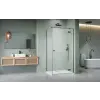 Radaway Essenza Brushed GunMetal KDJ szögletes szálcsiszolt fegyvermetál zuhanykabin 120x75 átlátszó balos