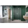 Radaway Essenza Brushed Nickel ?DWJ ?szálcsiszolt króm zuhanyajtó 100 átlátszó balos