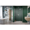 Radaway Essenza Brushed Nickel ?DWJ ?szálcsiszolt króm zuhanyajtó 90 átlátszó balos