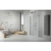 Radaway ?Essenza Brushed Nickel ?KDJ+S ?szögletes ?szálcsiszolt króm zuhanykabin 120x75 átlátszó balos
