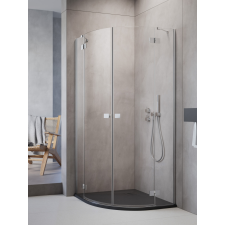 Radaway Essenza PDD íves zuhanykabin 90x90 átlátszó kád, zuhanykabin