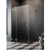 Radaway Essenza Pro 8 Gold KDJ szögletes arany zuhanykabin 110x70 átlátszó balos