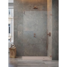 Radaway Essenza Pro Brushed Copper Walk-in szálcsiszolt réz zuhanyfal 105 kád, zuhanykabin